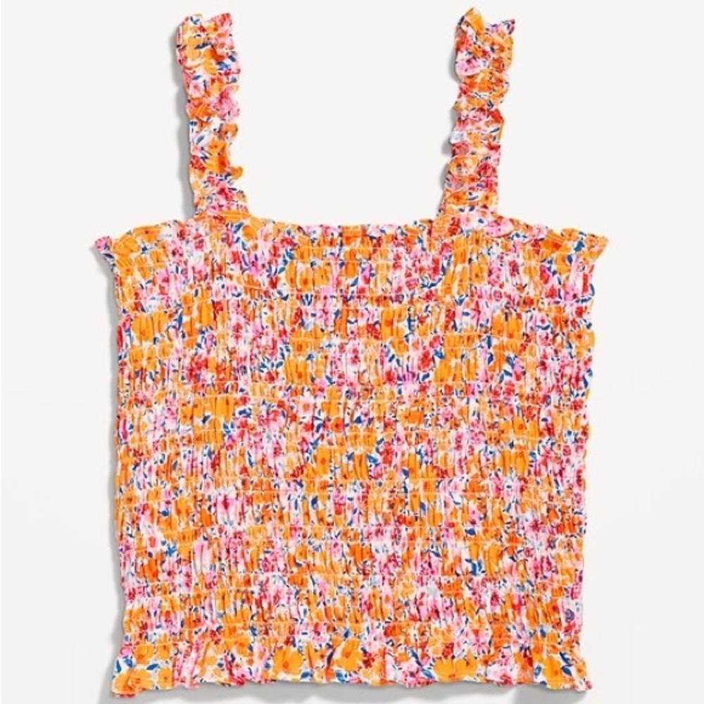 Woman's fitted  floral smock top LIKE NEW